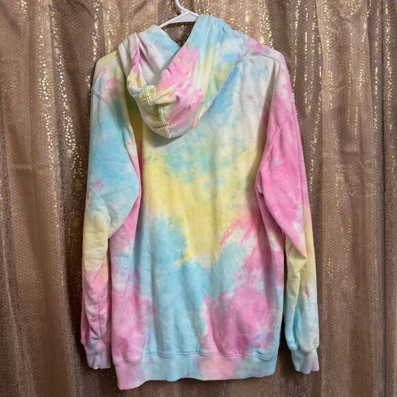 Jeffree Star Tie Dye Snowcone Pullover Hoodie Pink Blue Yellow Medium - Picture 2 of 4